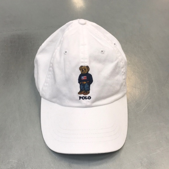 polo bear cap white